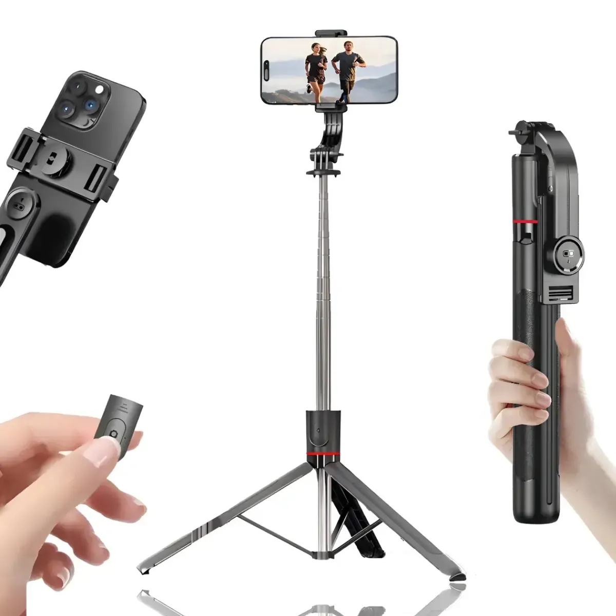 Bastão de selfie tripé 